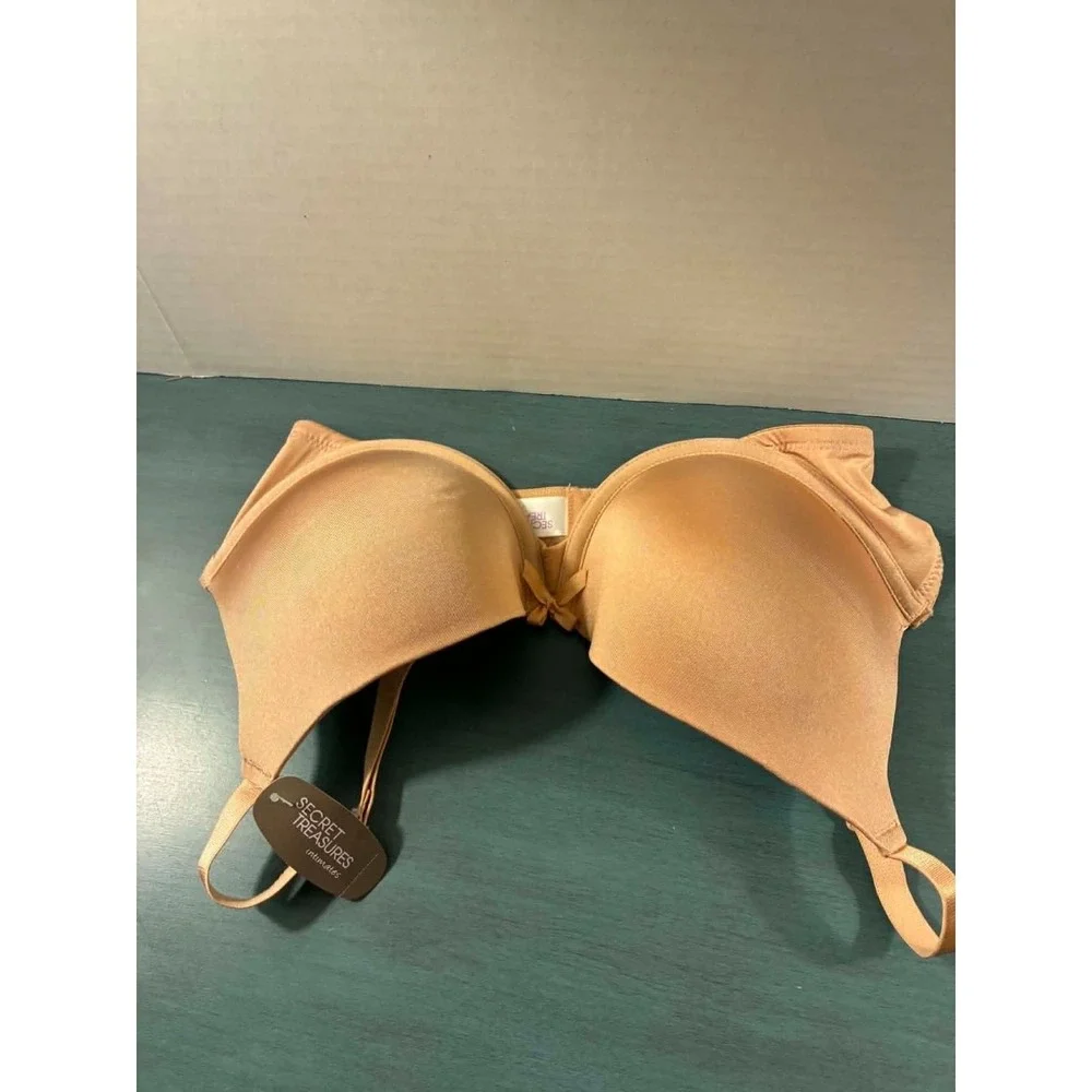 Secret Treasures Tailored T-Shirt Bra Fawn Beige Underwire 34D New NWT